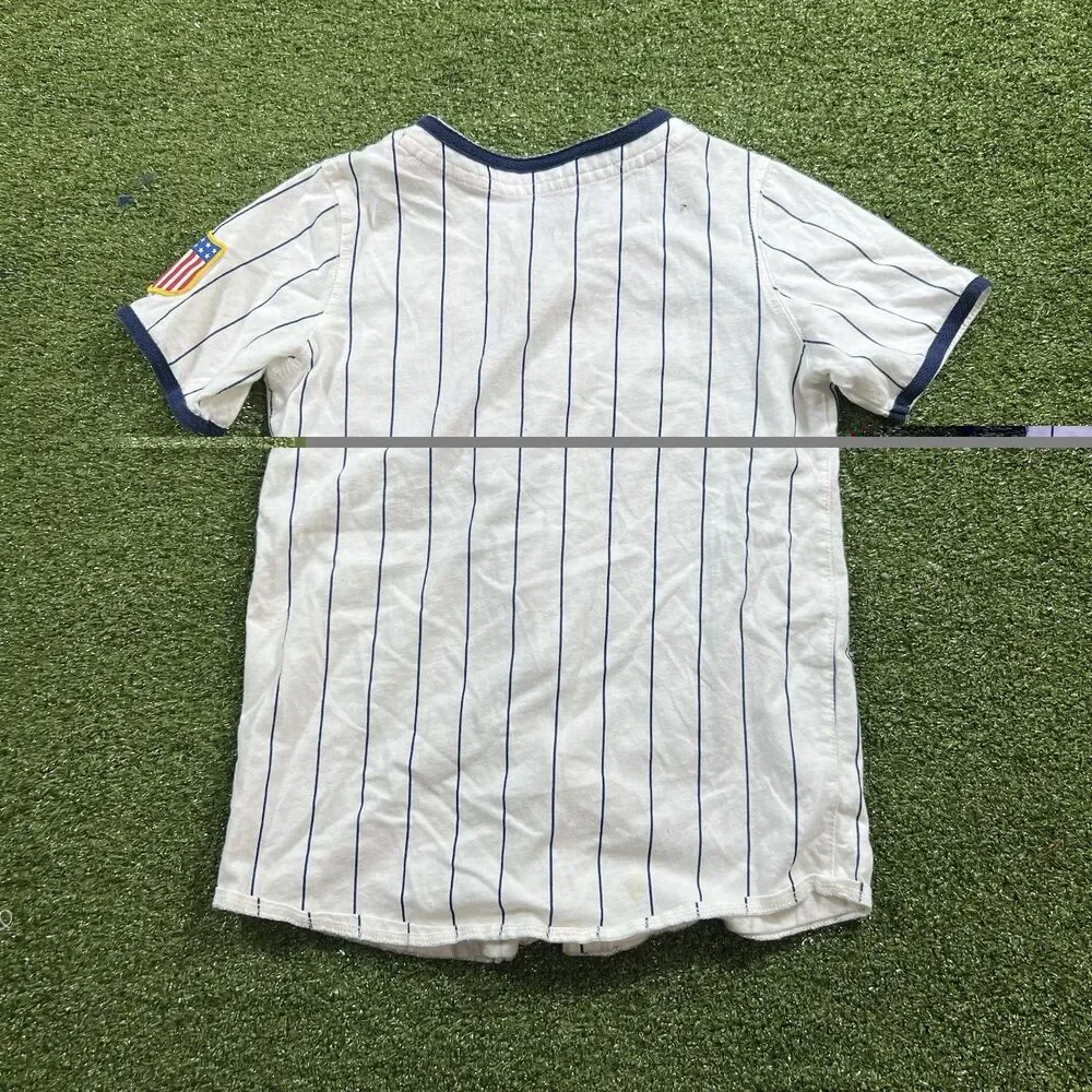 Carter's Toddler Boy America Pinstripe Baseball Jersey Shirt Size 6
